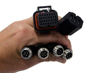 OverView Camera to JD4640 Monitor, Four Camera Video Adapter Cable DMOV-JD4C